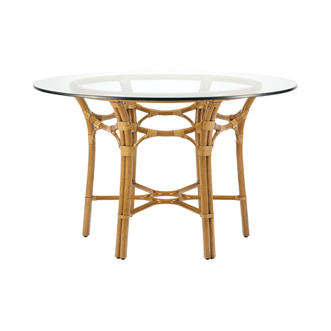 Radial Rattan Dining Table